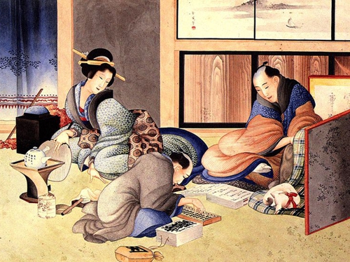 Régi szorobán ábrázolás